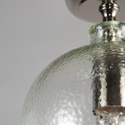 Alfie Bobble Glass Flush Ceiling Light, Clear - thumbnail 6