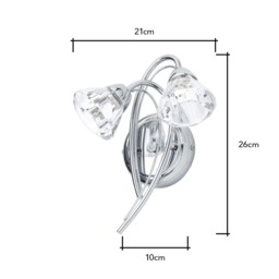 Marianne Wall Light, Chrome - thumbnail 8