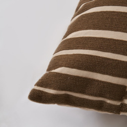 Geo Woven Jacquard Cushion, Brown - thumbnail 4