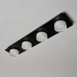 Brooke LED Bathroom Ceiling Spotlight Bar, Matte Black - thumbnail 5