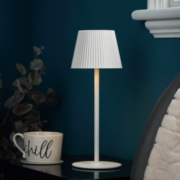 Esther Rechargeable Table Lamp, White - thumbnail 3