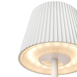 Esther Rechargeable Table Lamp, White - thumbnail 8