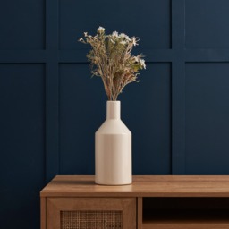 Bottle Ceramic Vase, Cream - thumbnail 3