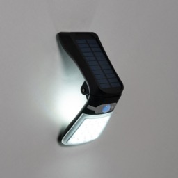 Hesper 2 Watt LED Outdoor Solar Flood Light with Sensor, Black - thumbnail 4