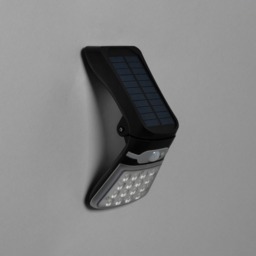 Hesper 2 Watt LED Outdoor Solar Flood Light with Sensor, Black - thumbnail 5