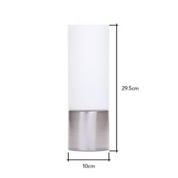 Tilly Touch Sensitive Table Lamp, Satin Nickel - thumbnail 8