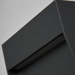 Zak Outdoor LED 10cm Square Wall Light, Anthracite - thumbnail 6
