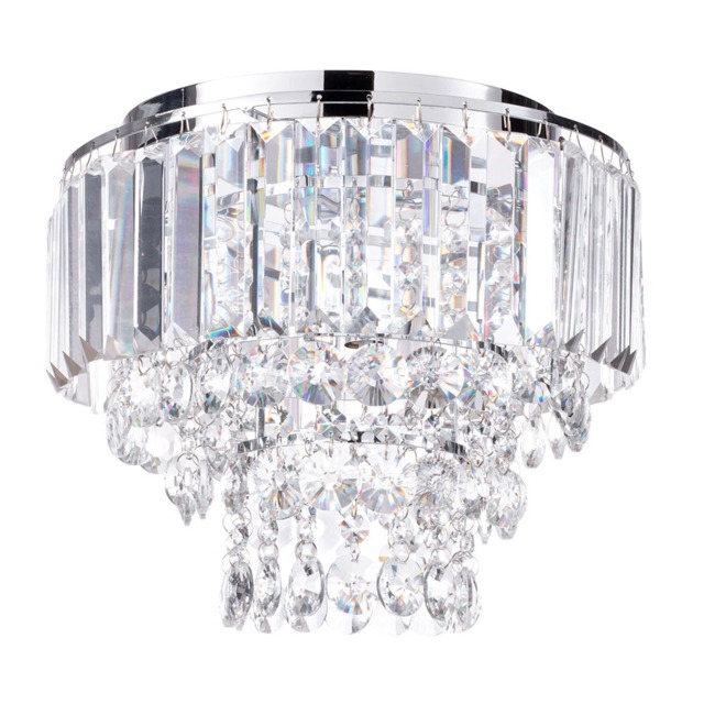Paladina Small Flush Ceiling Light, Chrome - image 1
