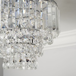 Paladina Small Flush Ceiling Light, Chrome - thumbnail 6