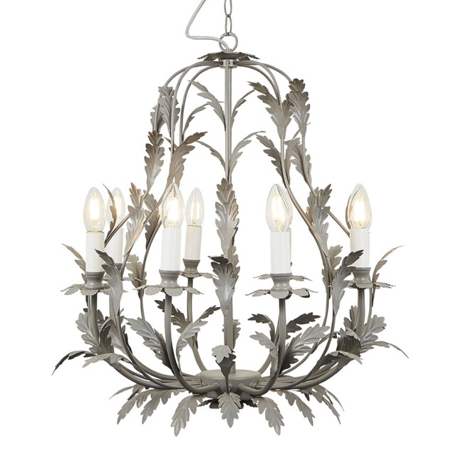 Flo 8 Light Chandelier, Grey - image 1