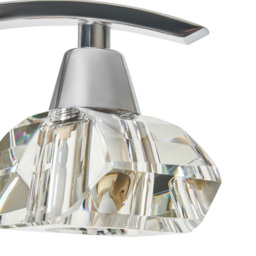 Bella 6 Light Flush Ceiling Light, Chrome - thumbnail 8