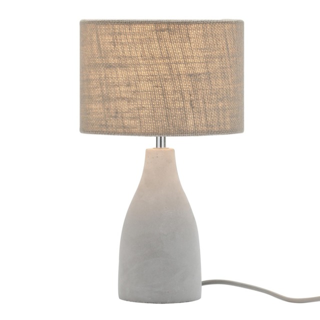 Mini Marcus Concrete Table Lamp, Satin Nickel - image 1