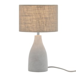 Mini Marcus Concrete Table Lamp, Satin Nickel - thumbnail 1