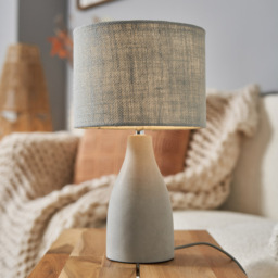 Mini Marcus Concrete Table Lamp, Satin Nickel - thumbnail 8