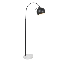 Benson Curved Floor Lamp, Satin Black - thumbnail 9