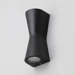 Melby Outdoor Egg Timer Style LED Up and Down Wall Light, Black - thumbnail 5