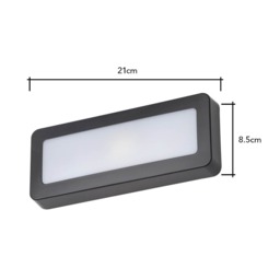 Wren 5 Watt LED Opal Surface Brick Wall Light, Anthracite - thumbnail 7