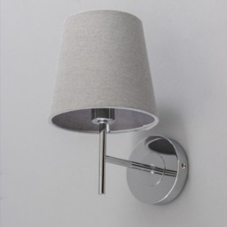 Mira Wall Light with Grey Shade, Chrome - thumbnail 5