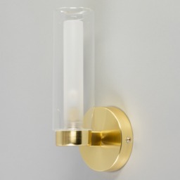 Riona Bathroom Wall Light, Satin Brass - thumbnail 5