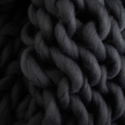 Chunky Cable Knit Throw, Grey - thumbnail 5