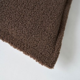 Boucle Cushion with Flange Edge, Mushroom - thumbnail 4