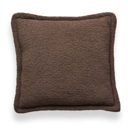 Boucle Cushion with Flange Edge, Mushroom - thumbnail 3