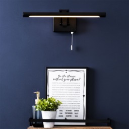 Barrio Bathroom Picture Wall Light, Matte Black - thumbnail 7