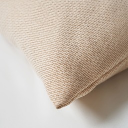 Snow Fleece Cushion, Champagne - thumbnail 4