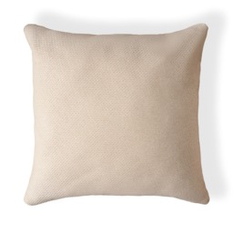 Snow Fleece Cushion, Champagne - thumbnail 3