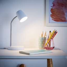 Glow LED Task Lamp, White - thumbnail 3