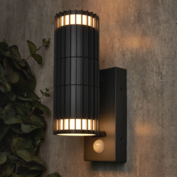 Zeb Outdoor Up and Down Wall Light with PIR Sensor, Anthracite - thumbnail 3