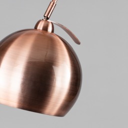 Benson Curved Floor Lamp, Copper - thumbnail 6