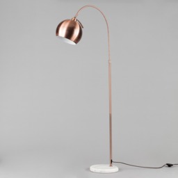 Benson Curved Floor Lamp, Copper - thumbnail 5