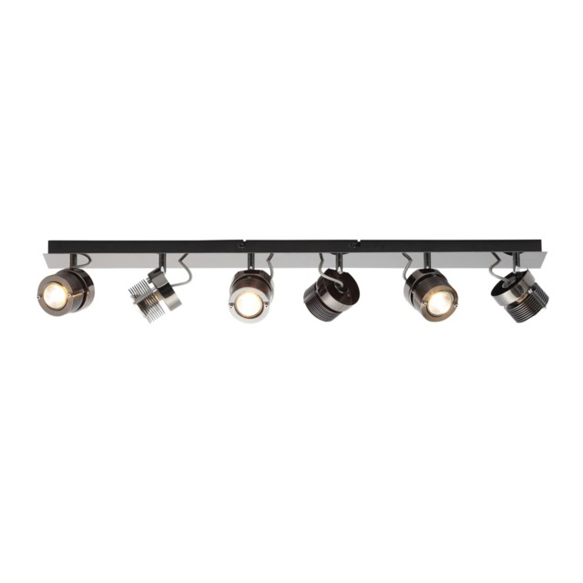 Lucas Ceiling Spotlight Bar, Black Chrome - image 1
