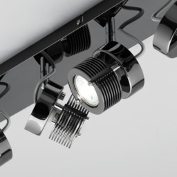 Lucas Ceiling Spotlight Bar, Black Chrome - thumbnail 6