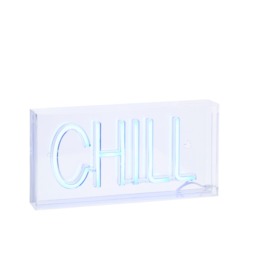 Glow LED Chill Acrylic Neon Style Light Box, Blue