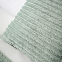 Luxury Ribbon Velvet Cushion, Silt Green - thumbnail 4