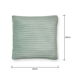 Luxury Ribbon Velvet Cushion, Silt Green - thumbnail 6
