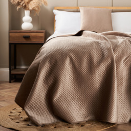 Liso Bedspread, Natural - thumbnail 1