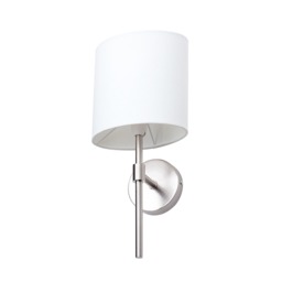 Oz Wall Light, Satin Chrome - thumbnail 1
