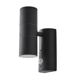 Delting Up and Down Outdoor Wall Light with PIR Sensor, Anthracite - thumbnail 1