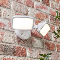 Wilson Twin 20 Watt LED Outdoor Flood Light, White - thumbnail 3