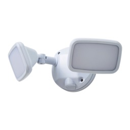Wilson Twin 20 Watt LED Outdoor Flood Light, White - thumbnail 1