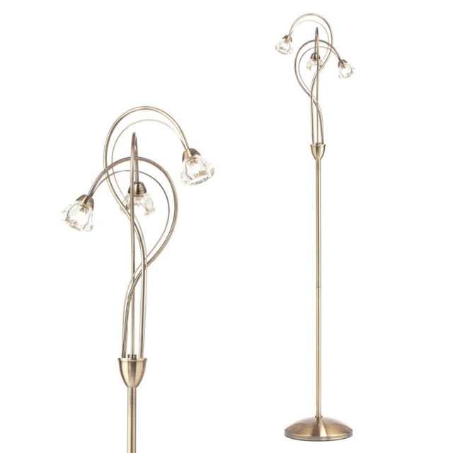 Marianne Floor Lamp, Antique Brass - image 1