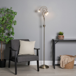 Marianne Floor Lamp, Antique Brass - thumbnail 3