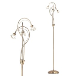 Marianne Floor Lamp, Antique Brass