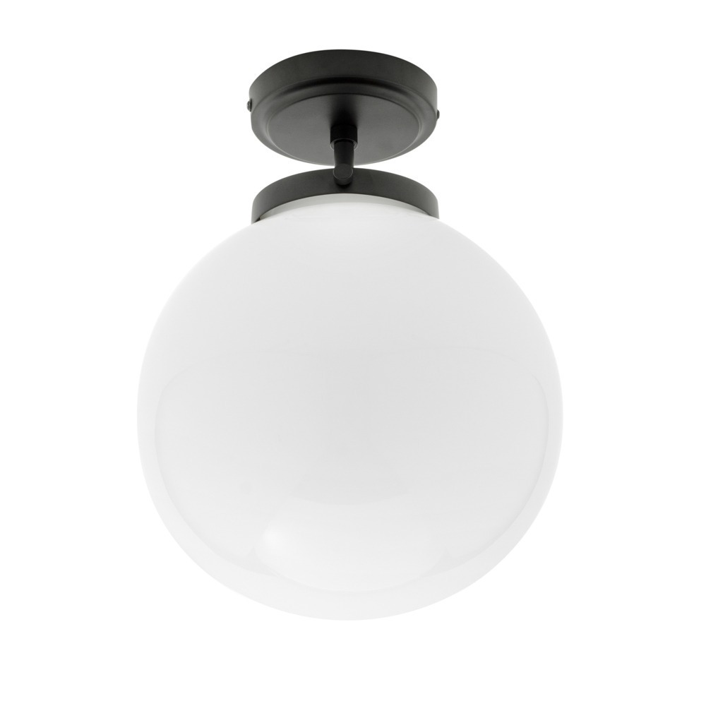 Douro Bathroom Globe Ceiling Light, Matte Black - image 1