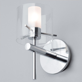 Jean Single Bathroom Wall Light, Chrome - thumbnail 3