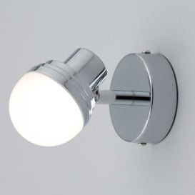 Maura Bathroom LED Mini Globe Wall Light, Chrome - thumbnail 3
