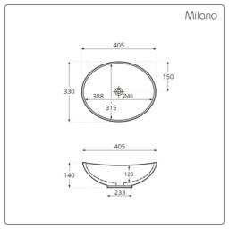 600mm Black Grey Wall Hung Vanity Unit with Oval Graphite Countertop Basin - With LED - Milano Bexley - thumbnail 6